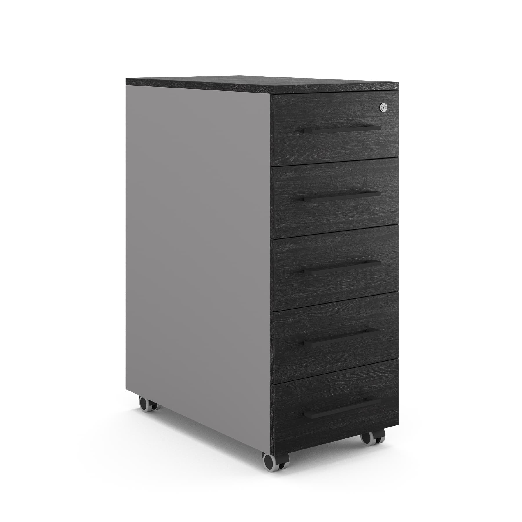 Тумба мобильная Kobor TМ5-40/70 aluminum/wood