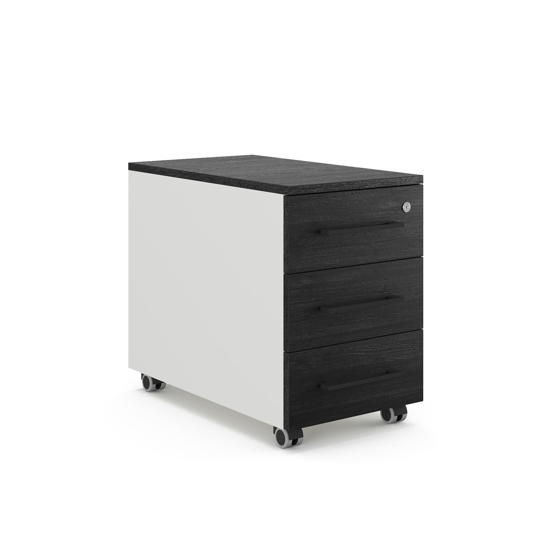 Тумба мобильная Kobor TМ3-40/70 white/wood
