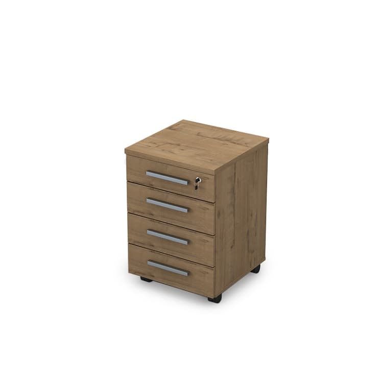 Тумба подкатная АЛСАВ Gloss 9Т.005 teakwood