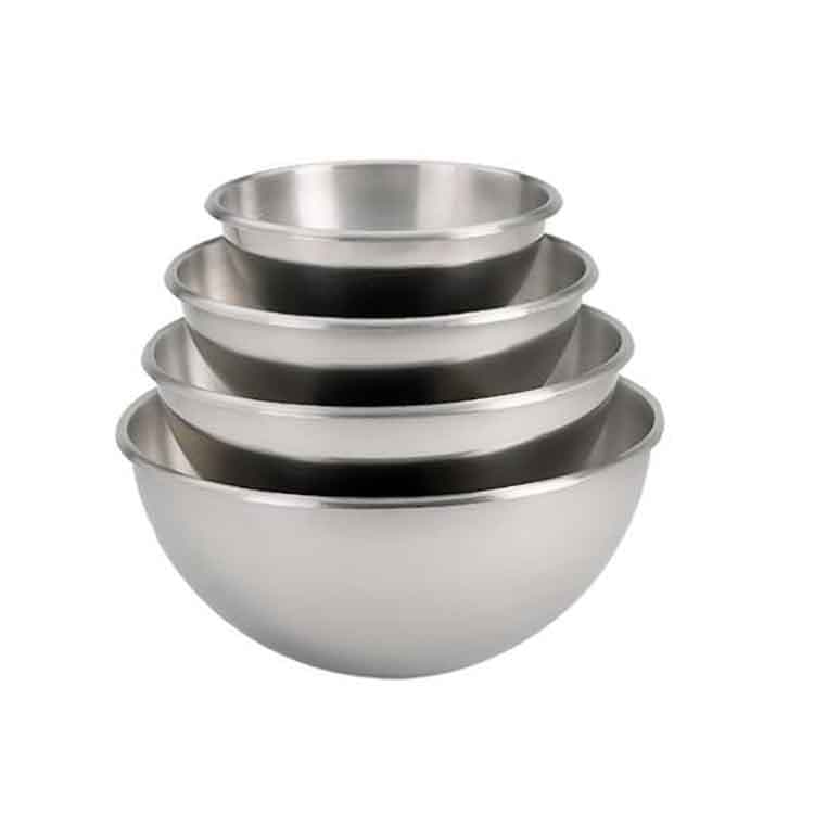 Миска полусферическая 11,2л d35см h17,5см, без ручек, нерж.сталь DE BUYER 3371.35