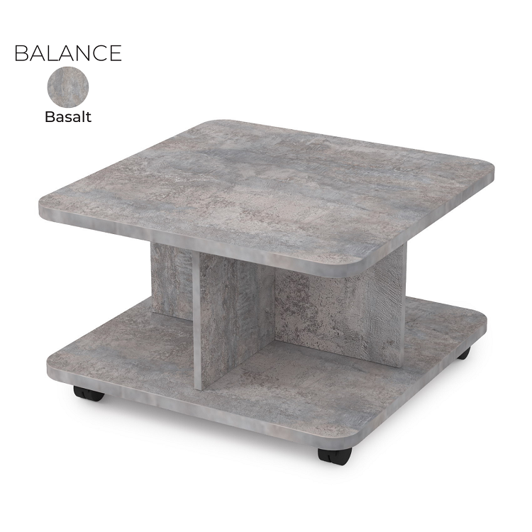 Стол журнальный квадратный Алсав 21BALANCE.001 Basalt