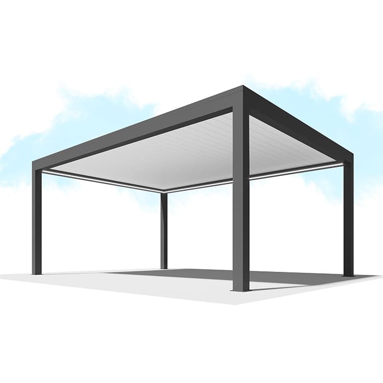 Пергола Сити-Форм Pergola В500-25П Bioclimatic с поворотными ламелями ЛАМЕЛЬ 250 X 53 (7,5х4,5) 1 модуль