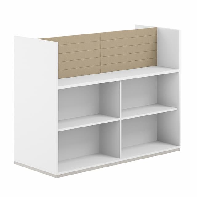 Стеллаж-комбо 1238 двухсторонний Norden Allegro AG.254.100.664.BG с экраном тканевым высоким