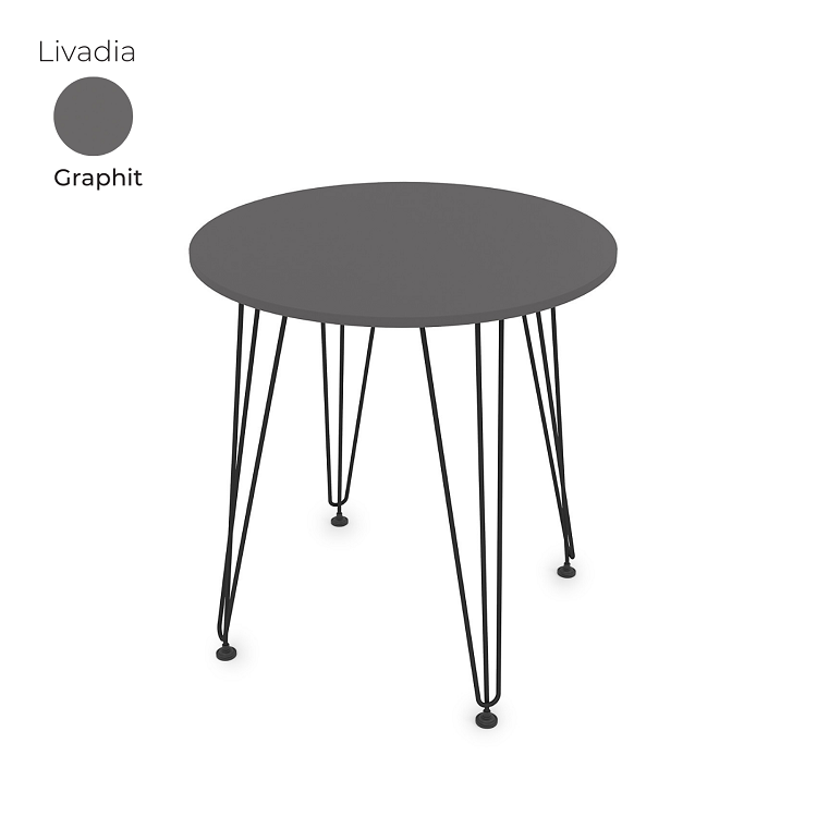 Стол обеденный круглый Алсав 21Livadia.007 Graphit