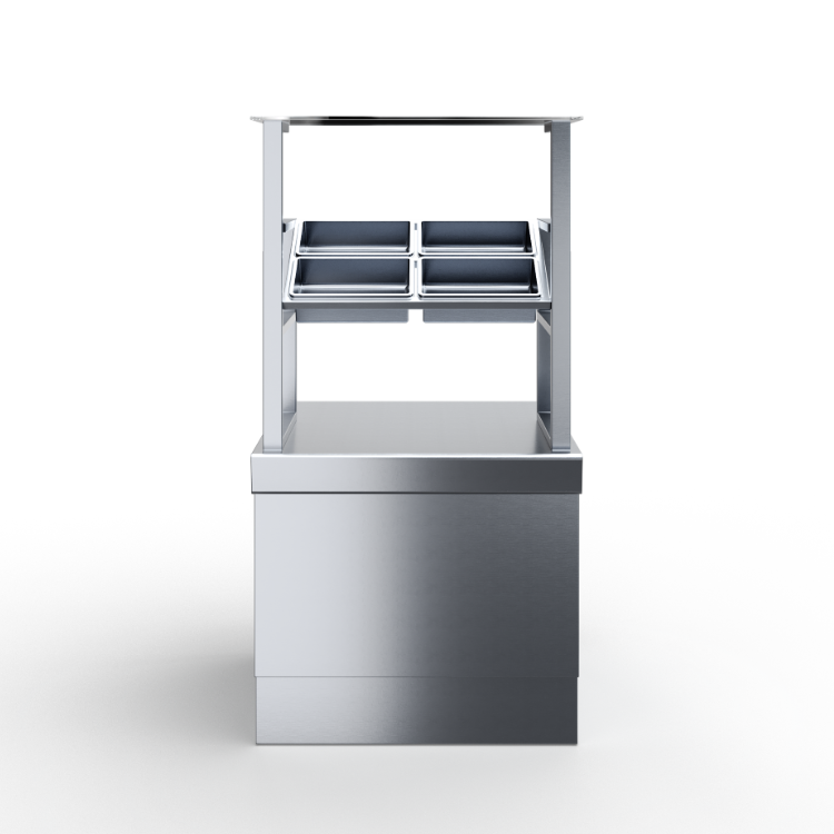 Прилавок Rada для приборов и подносов с заниженной столешницей 600