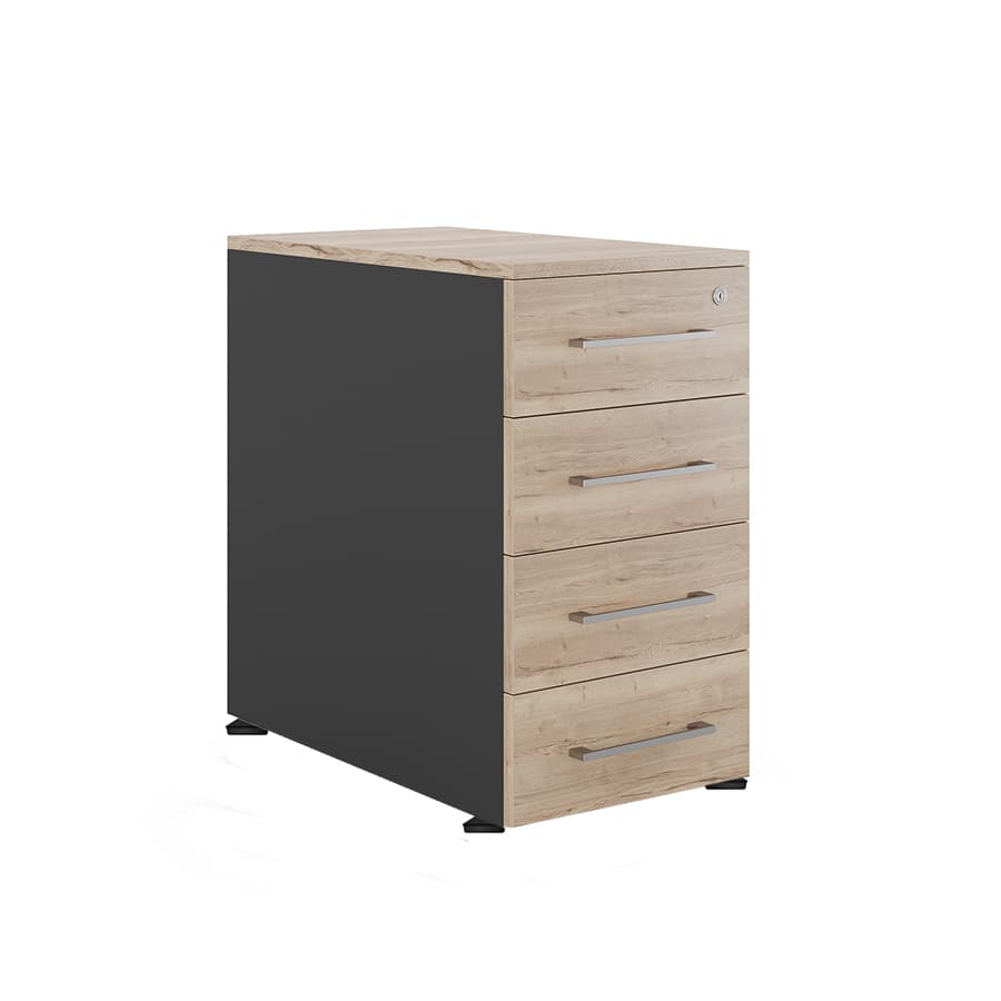 Тумба приставная Kobor TS4-40/50 black/natural