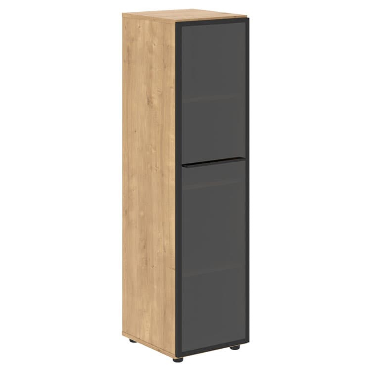 Шкаф колонка со стеклянной дверью Skyland LMC 40.2(R) дуб бофорд 400х430х1517 LOFTIS