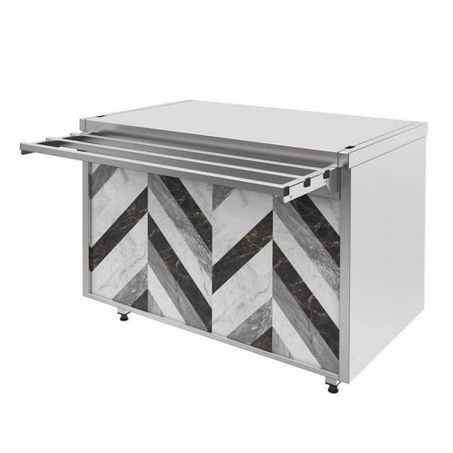 Прилавок нейтральный длиной 1100 мм без полки линии раздачи City Челябторгтехника RCN12B City