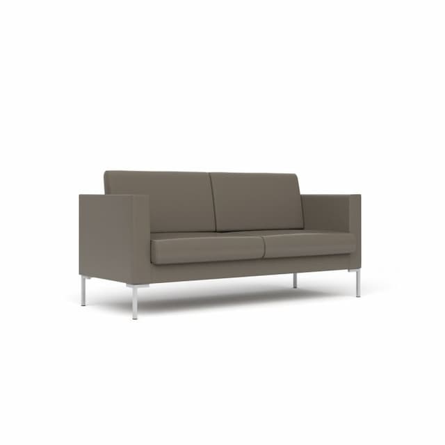 Диван 3-местный Юнитекс БЕРЛИН Бр. 005.01 экокожа премиум / серо-коричневая