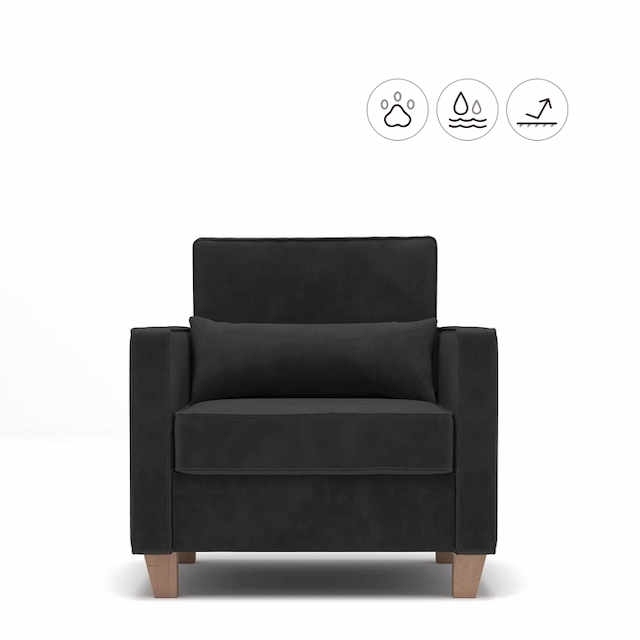 Кресло Мастерфабрик Ололара Saga dark grey ткань рогожка