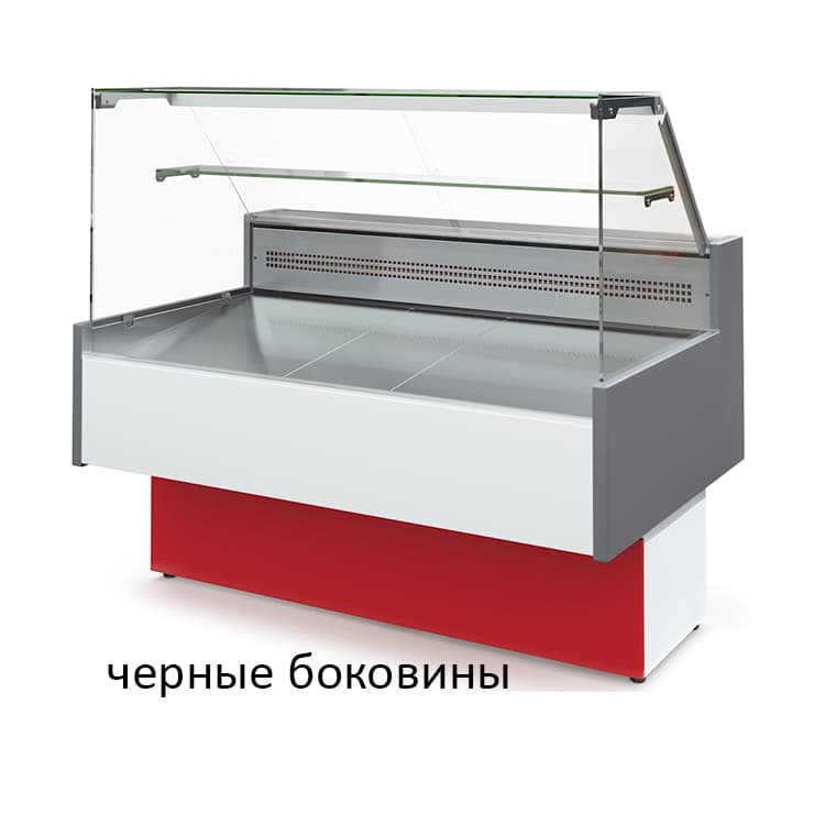 Витрина холодильная МХМ ТАИР ВХН-1.5 Cube (черные боковины)