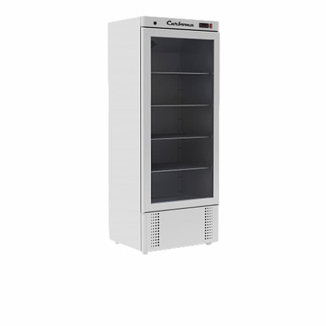 Шкаф холодильный Полюс V560 С (стекло) Сarboma INOX