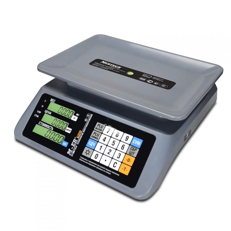 Торговые настольные весы MERTECH M-ER 321 AC-15.2 "MARGO" LCD
